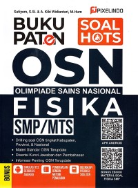 Buku paten OSN fisika SMP/MTS