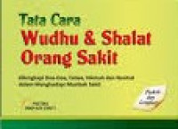 Tata cara wudhu dan shalat orang sakit