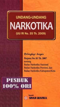 Undang-undang narkotika (UU RI No. 35 Th.2009)